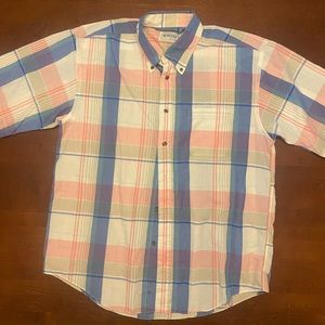 Halifax L short sleeve button down. VINTAGE.